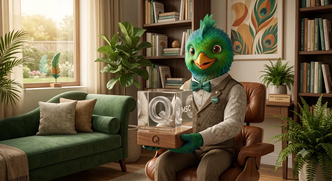 Quetzal profesional gestionando pagos de forma segura