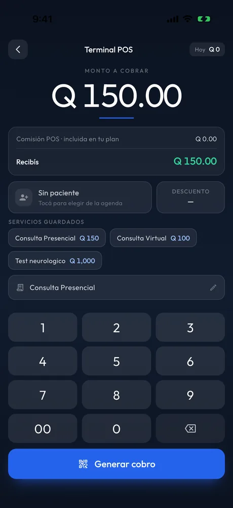 Terminal POS de MiSaludCita